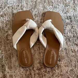 Marc Fisher Cream Knot Sandals